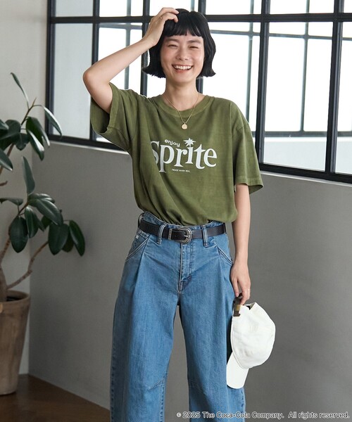 tシャツ Sprite 60's Logo T-shirt/スプライト 60's ロゴTシャツ レディース Sprite 60's Logo T-shirt/スプライト 60's ロゴTシャツ（T