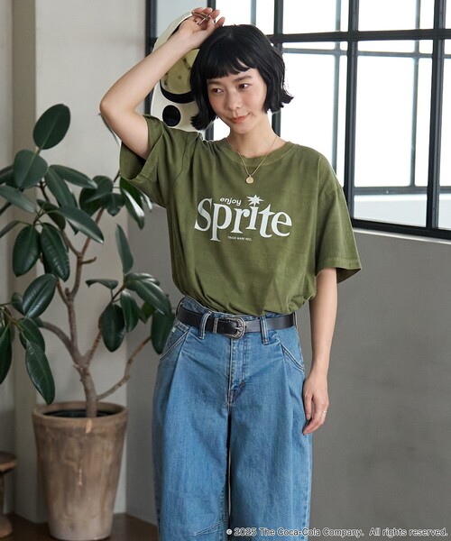 tシャツ Sprite 60's Logo T-shirt/スプライト 60's ロゴTシャツ レディース Sprite 60's Logo T-shirt/スプライト 60's ロゴTシャツ（T