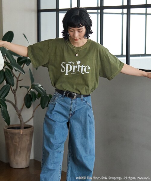 tシャツ Sprite 60's Logo T-shirt/スプライト 60's ロゴTシャツ レディース Sprite 60's Logo T-shirt/スプライト 60's ロゴTシャツ（T