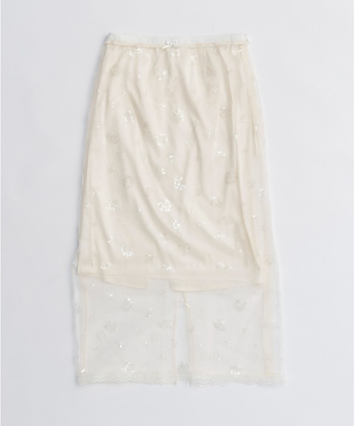 PRANK PROJECT(プランクプロジェクト)の「ベールレースレイヤードスカート / Bale Lace Layered Skirt(スカート・レディース・ブラック/ホワイト・36/38)」の13枚目の写真