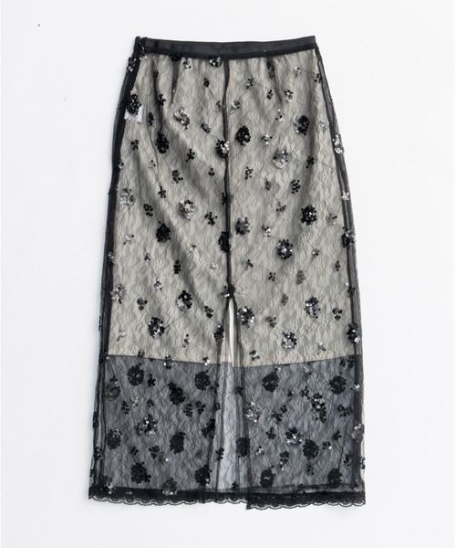 PRANK PROJECT(プランクプロジェクト)の「ベールレースレイヤードスカート / Bale Lace Layered Skirt(スカート・レディース・ブラック/ホワイト・36/38)」の18枚目の写真