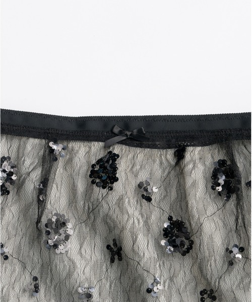 PRANK PROJECT(プランクプロジェクト)の「ベールレースレイヤードスカート / Bale Lace Layered Skirt(スカート・レディース・ブラック/ホワイト・36/38)」の22枚目の写真