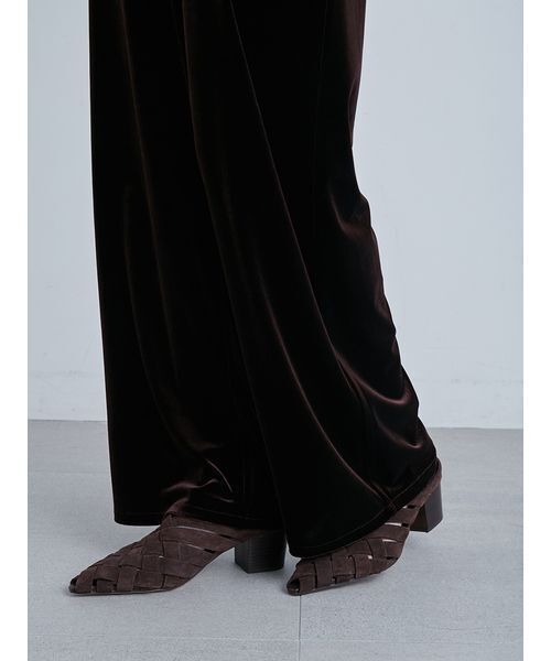 MIESROHE（ミースロエ）の「ウォッシャブルベロアイージーPT（その他パンツ・レディース・ブルー/ブラック/ブラウン・1/0）」の20枚目の写真