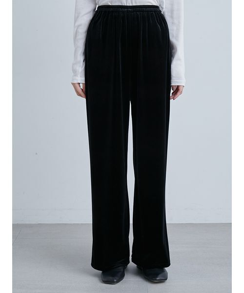 MIESROHE（ミースロエ）の「ウォッシャブルベロアイージーPT（その他パンツ・レディース・ブルー/ブラック/ブラウン・1/0）」の9枚目の写真