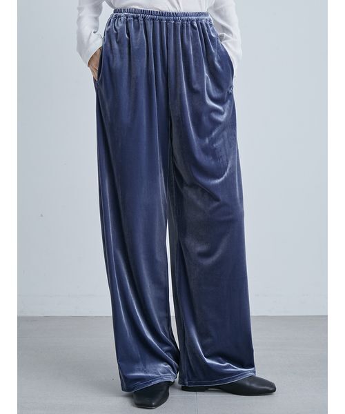 MIESROHE（ミースロエ）の「ウォッシャブルベロアイージーPT（その他パンツ・レディース・ブルー/ブラック/ブラウン・1/0）」の12枚目の写真