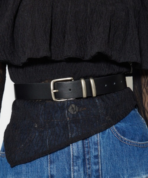 rienda（リエンダ）の「フェイクレザーベルト（ベルト・レディース・ブラウン/ブラック・FREE）」の2枚目の写真