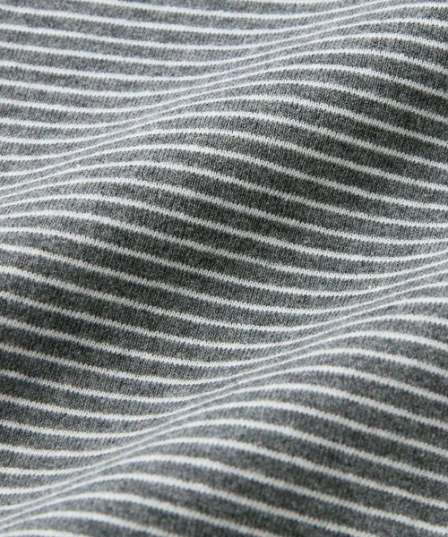 nelliy.(ネルリー)の「レース切替ボーダーオフショルダ―トップス(Tシャツ/カットソー・レディース・グレー/ブラック・MEDIUM/LARGE)」の16枚目の写真