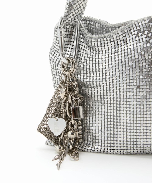 HEY!MrsROSE(ヘイミセスローズ)の「HEY! Mrs ROSE(ヘイ!ミセスローズ) Metal & Chain BAG(トートバッグ・レディース・ブラック/シルバー・FREE)」の21枚目の写真
