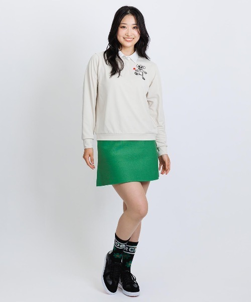 archivio(アルチビオ)の「<LADIES>チェーン刺繍速乾ポロシャツ(ポロシャツ・レディース・ブラック/ベージュ/グリーン/ブラウン・L/M/S)」の13枚目の写真