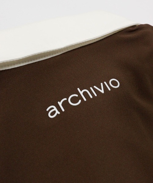 archivio(アルチビオ)の「<LADIES>チェーン刺繍速乾ポロシャツ(ポロシャツ・レディース・ブラック/ベージュ/グリーン/ブラウン・L/M/S)」の20枚目の写真