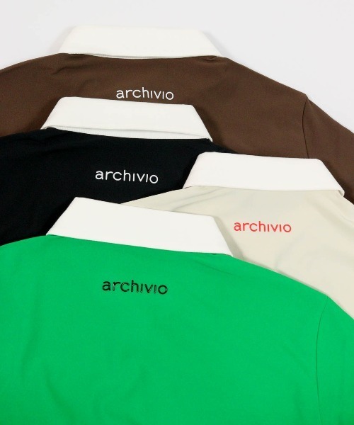 archivio(アルチビオ)の「<LADIES>チェーン刺繍速乾ポロシャツ(ポロシャツ・レディース・ブラック/ベージュ/グリーン/ブラウン・L/M/S)」の21枚目の写真