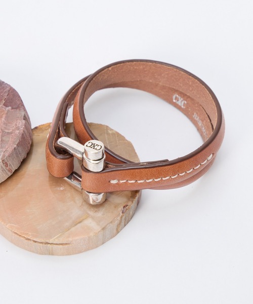 CXC（シーエックスシー）の「【CXC】ダブルレザーブレスレット（ブレスレット・レディース・シルバー・FREE）」の5枚目の写真