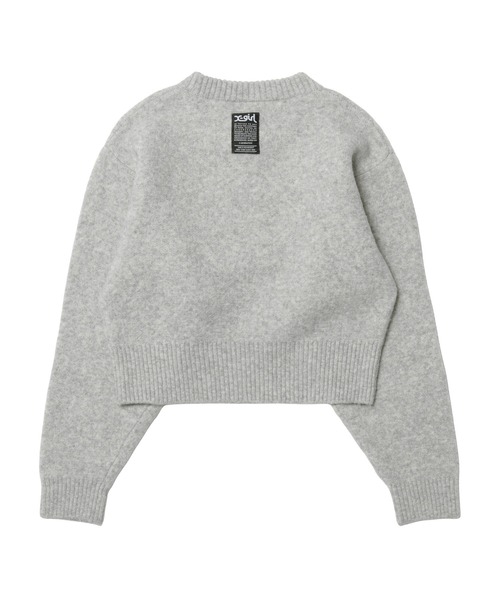 X-girl(エックスガール)の「TRIBAL BUTTERFLY KNIT TOP(ニット/セーター・レディース・ブラック/グレー・ONE SIZE)」の3枚目の写真