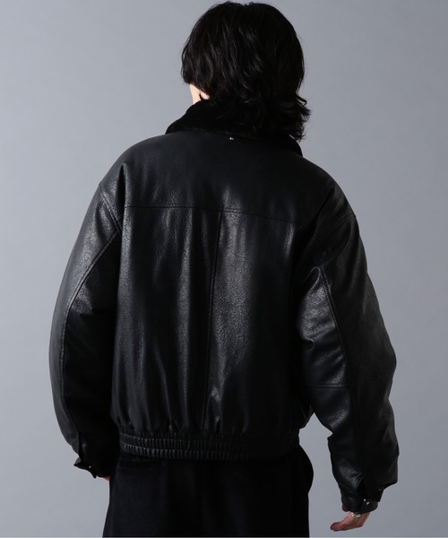 DANKE SCHON（ダンケシェーン）の「DankeSchon/ダンケシェーン/PULEATHER A2 BLOUSON（ブルゾン・メンズ・ブラック・M/L）」の6枚目の写真
