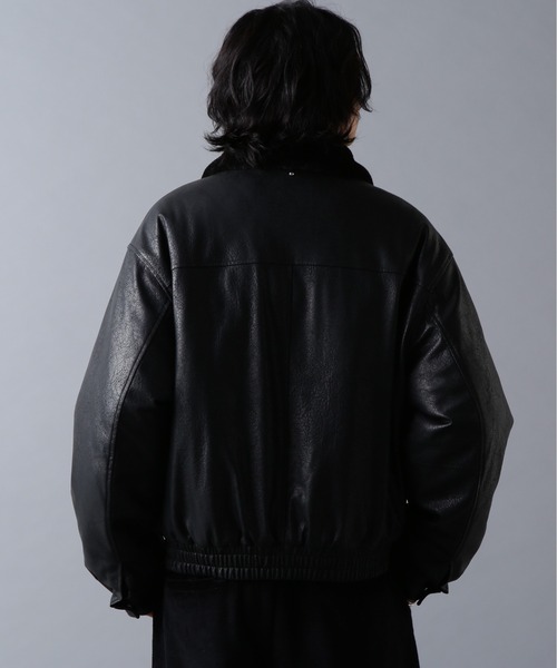 DANKE SCHON（ダンケシェーン）の「DankeSchon/ダンケシェーン/PULEATHER A2 BLOUSON（ブルゾン・メンズ・ブラック・M/L）」の7枚目の写真
