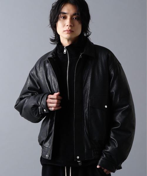 DANKE SCHON（ダンケシェーン）の「DankeSchon/ダンケシェーン/PULEATHER A2 BLOUSON（ブルゾン・メンズ・ブラック・M/L）」の8枚目の写真