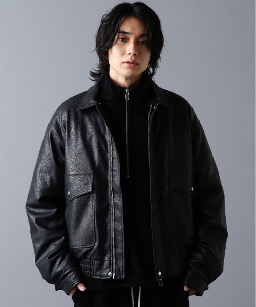DANKE SCHON（ダンケシェーン）の「DankeSchon/ダンケシェーン/PULEATHER A2 BLOUSON（ブルゾン・メンズ・ブラック・M/L）」の9枚目の写真