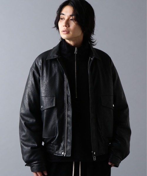 DANKE SCHON（ダンケシェーン）の「DankeSchon/ダンケシェーン/PULEATHER A2 BLOUSON（ブルゾン・メンズ・ブラック・M/L）」の10枚目の写真
