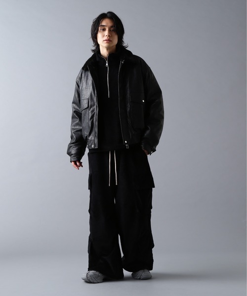 DANKE SCHON（ダンケシェーン）の「DankeSchon/ダンケシェーン/PULEATHER A2 BLOUSON（ブルゾン・メンズ・ブラック・M/L）」の11枚目の写真