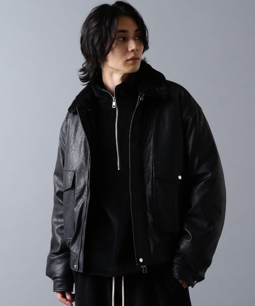 DANKE SCHON（ダンケシェーン）の「DankeSchon/ダンケシェーン/PULEATHER A2 BLOUSON（ブルゾン・メンズ・ブラック・M/L）」の16枚目の写真
