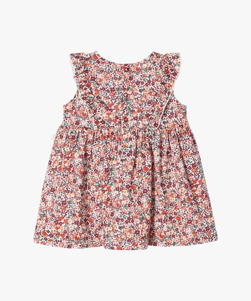 アニエスベー　ノースリーブワンピース　転写　フォトプリント　花柄　フラワー 65888471_b_04_215.jpg