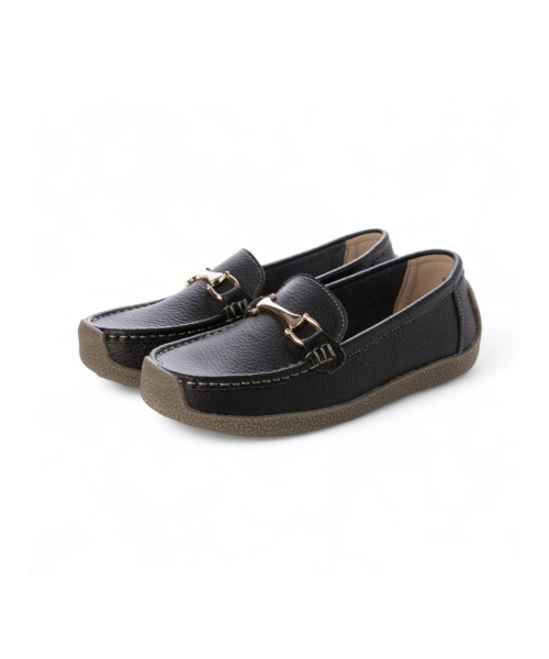 Tomieco（トミエコ）の「本革 モカシンカジュアル ドライビング底 ふわふわクッション（モカシン/デッキシューズ・レディース・ホワイト/ブラック・S/M/LL/XL/L）」の17枚目の写真