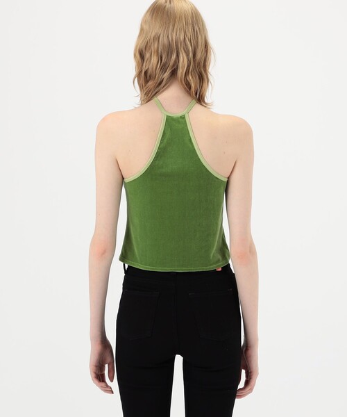 セール】SIMONE WILD TOP DAISY ベルベット バックホルターネック