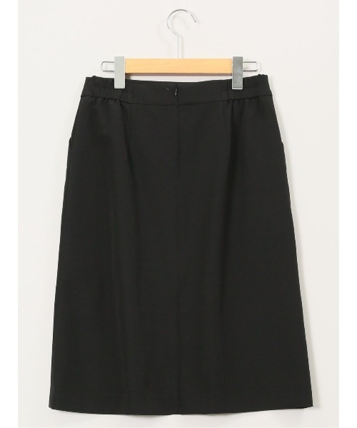 m.f.editorial（エムエフエディトリアル）の「【ストレッチ ウォッシャブル】m.f.エディトリアル レディース ダブルクロス Aラインスカート 黒(セットアップ可能)（スーツスカート・レディース・ブラック・MEDIUM/LARGE/X-LARGE/S）」の8枚目の写真