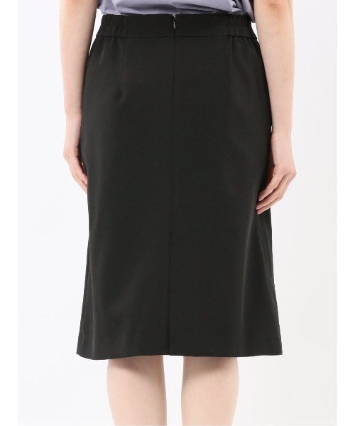 m.f.editorial（エムエフエディトリアル）の「【ストレッチ ウォッシャブル】m.f.エディトリアル レディース ダブルクロス Aラインスカート 黒(セットアップ可能)（スーツスカート・レディース・ブラック・MEDIUM/LARGE/X-LARGE/S）」の11枚目の写真