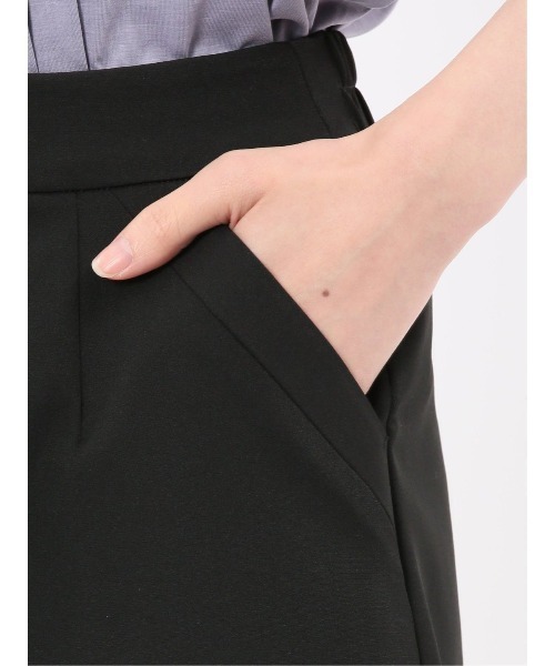 m.f.editorial（エムエフエディトリアル）の「【ストレッチ ウォッシャブル】m.f.エディトリアル レディース ダブルクロス Aラインスカート 黒(セットアップ可能)（スーツスカート・レディース・ブラック・MEDIUM/LARGE/X-LARGE/S）」の12枚目の写真