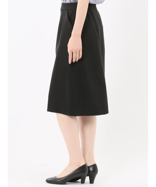 m.f.editorial（エムエフエディトリアル）の「【ストレッチ ウォッシャブル】m.f.エディトリアル レディース ダブルクロス Aラインスカート 黒(セットアップ可能)（スーツスカート・レディース・ブラック・MEDIUM/LARGE/X-LARGE/S）」の14枚目の写真
