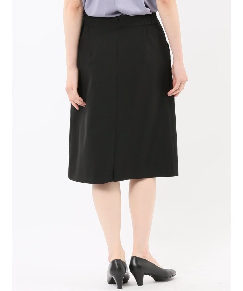 m.f.editorial（エムエフエディトリアル）の「【ストレッチ ウォッシャブル】m.f.エディトリアル レディース ダブルクロス Aラインスカート 黒(セットアップ可能)（スーツスカート・レディース・ブラック・MEDIUM/LARGE/X-LARGE/S）」の15枚目の写真