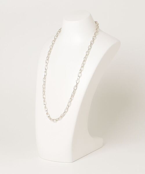 ERICKA NICOLAS BEGAY(エリッカ ニコラス ビゲイ)の「【ERICKA NICOLAS BEGAY】 LOOP CHAIN OVAL NECKLACE / 65(ネックレス・メンズ・シルバー・65cm)」の2枚目の写真