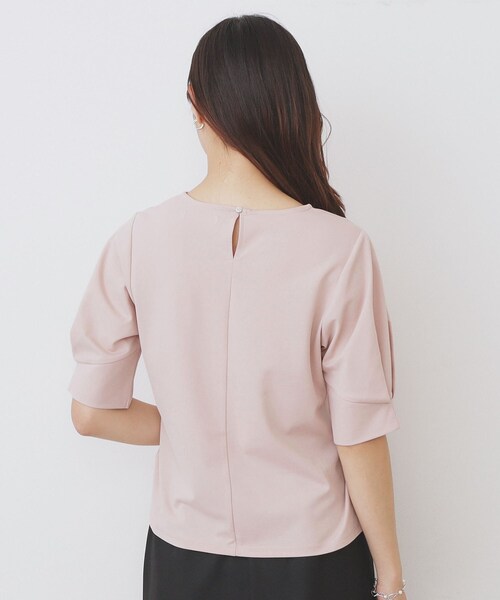 index（インデックス）の「パフスリーブトップス【洗濯機洗い可】（Tシャツ/カットソー・レディース・ピンク/ネイビー/チャコールグレー/ナチュラル・42/40/38/36）」の22枚目の写真