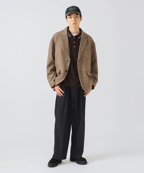 BEAMS HEART(ビームスハート)の「ルーズフィット ツイード ジャケット/Loose-Fit Tweed Jacket【ユニセックス・オーバーサイズ・ヴィンテージライク】(テーラードジャケット・メンズ・ブラウン/ブラック・SMALL/MEDIUM/LARGE)」の13枚目の写真