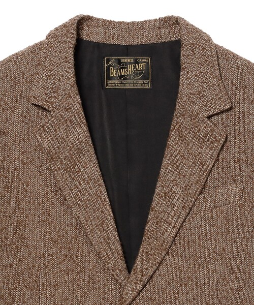 BEAMS HEART(ビームスハート)の「ルーズフィット ツイード ジャケット/Loose-Fit Tweed Jacket【ユニセックス・オーバーサイズ・ヴィンテージライク】(テーラードジャケット・メンズ・ブラウン/ブラック・SMALL/MEDIUM/LARGE)」の8枚目の写真