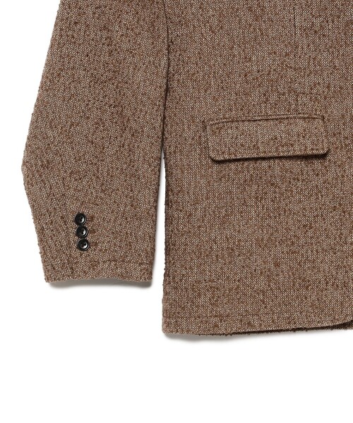 BEAMS HEART(ビームスハート)の「ルーズフィット ツイード ジャケット/Loose-Fit Tweed Jacket【ユニセックス・オーバーサイズ・ヴィンテージライク】(テーラードジャケット・メンズ・ブラウン/ブラック・SMALL/MEDIUM/LARGE)」の9枚目の写真