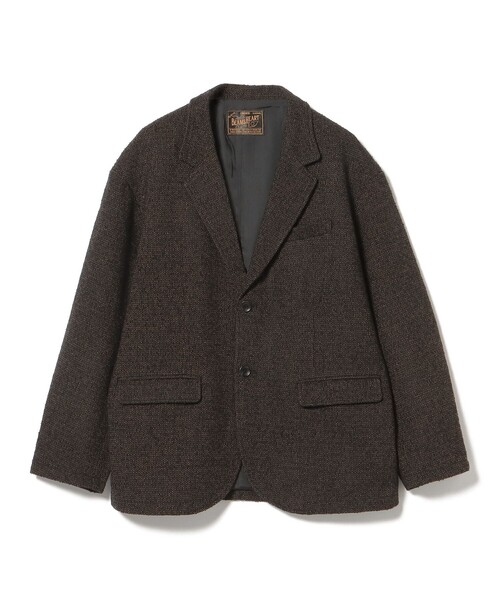 BEAMS HEART(ビームスハート)の「ルーズフィット ツイード ジャケット/Loose-Fit Tweed Jacket【ユニセックス・オーバーサイズ・ヴィンテージライク】(テーラードジャケット・メンズ・ブラウン/ブラック・SMALL/MEDIUM/LARGE)」の4枚目の写真