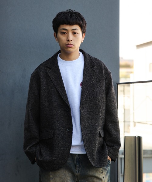 セール】ルーズフィット ツイード ジャケット/Loose-Fit Tweed Jacket
