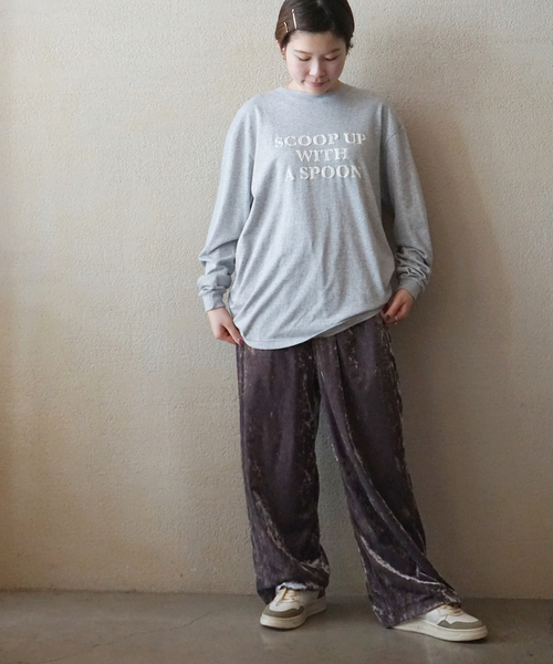 JOURNAL STANDARD LUXE（ジャーナルスタンダード　ラックス）の「A Spoonful ロンT（Tシャツ/カットソー・レディース・ライトグレー/ホワイト・FREE）」の3枚目の写真