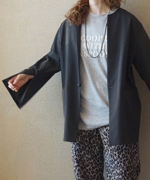 JOURNAL STANDARD LUXE（ジャーナルスタンダード　ラックス）の「A Spoonful ロンT（Tシャツ/カットソー・レディース・ライトグレー/ホワイト・FREE）」の7枚目の写真