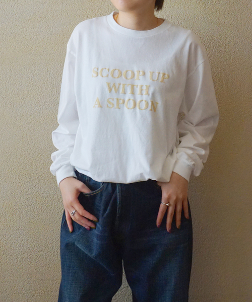 JOURNAL STANDARD LUXE（ジャーナルスタンダード　ラックス）の「A Spoonful ロンT（Tシャツ/カットソー・レディース・ライトグレー/ホワイト・FREE）」の10枚目の写真