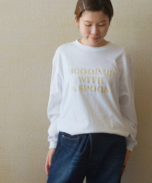 JOURNAL STANDARD LUXE（ジャーナルスタンダード　ラックス）の「A Spoonful ロンT（Tシャツ/カットソー・レディース・ライトグレー/ホワイト・FREE）」の11枚目の写真