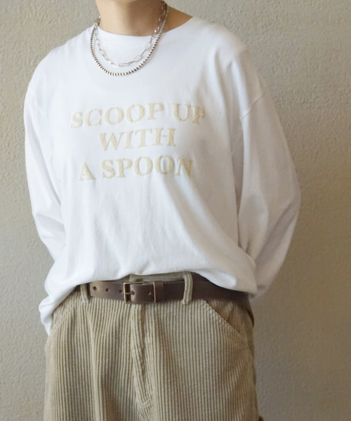 JOURNAL STANDARD LUXE（ジャーナルスタンダード　ラックス）の「A Spoonful ロンT（Tシャツ/カットソー・レディース・ライトグレー/ホワイト・FREE）」の15枚目の写真