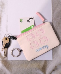 sanrio（サンリオ）の「(ACT)【sanrio】フェイス 刺繍 ナイロン パスポーチ（パスケース）」