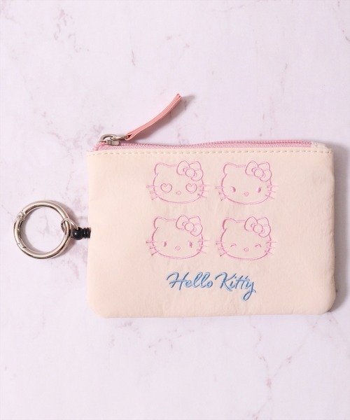 sanrio(サンリオ)の「(ACT)【sanrio】フェイス 刺繍 ナイロン パスポーチ(パスケース・レディース・ライトグレー/ラベンダー/イエロー/ライトブルー/ベビーピンク/ライトピンク・ONE SIZE)」の21枚目の写真