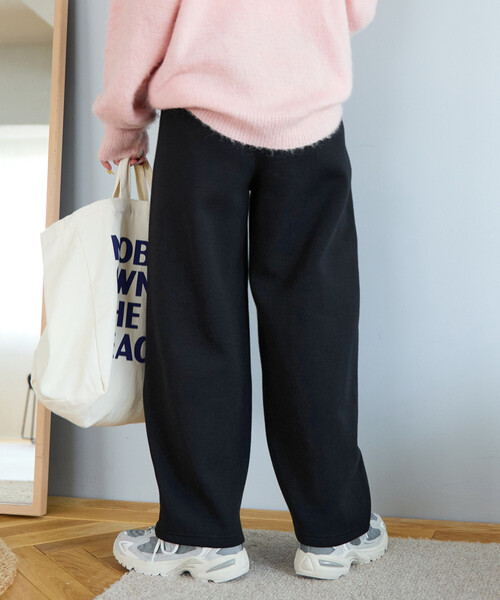 FREAK'S STORE（フリークスストア）の「限定展開　ダンボール スウェット カーブパンツ（スウェットパンツ・レディース・ネイビー/グレー/ベージュ/グリーン/ブラック・SMALL/MEDIUM）」の11枚目の写真