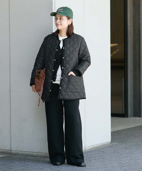 Traditional Weatherwear（トラディショナルウェザーウェア）の「【TRADITIONAL WEATHERWEAR】ARKLEY A LINE MIDDLE（その他アウター・レディース・ネイビー/ブラック・34/32）」の3枚目の写真