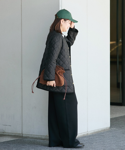 Traditional Weatherwear（トラディショナルウェザーウェア）の「【TRADITIONAL WEATHERWEAR】ARKLEY A LINE MIDDLE（その他アウター・レディース・ネイビー/ブラック・34/32）」の6枚目の写真