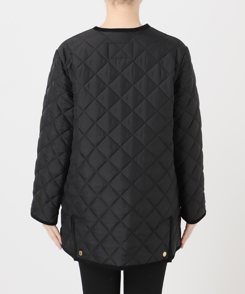 Traditional Weatherwear（トラディショナルウェザーウェア）の「【TRADITIONAL WEATHERWEAR】ARKLEY A LINE MIDDLE（その他アウター・レディース・ネイビー/ブラック・34/32）」の17枚目の写真